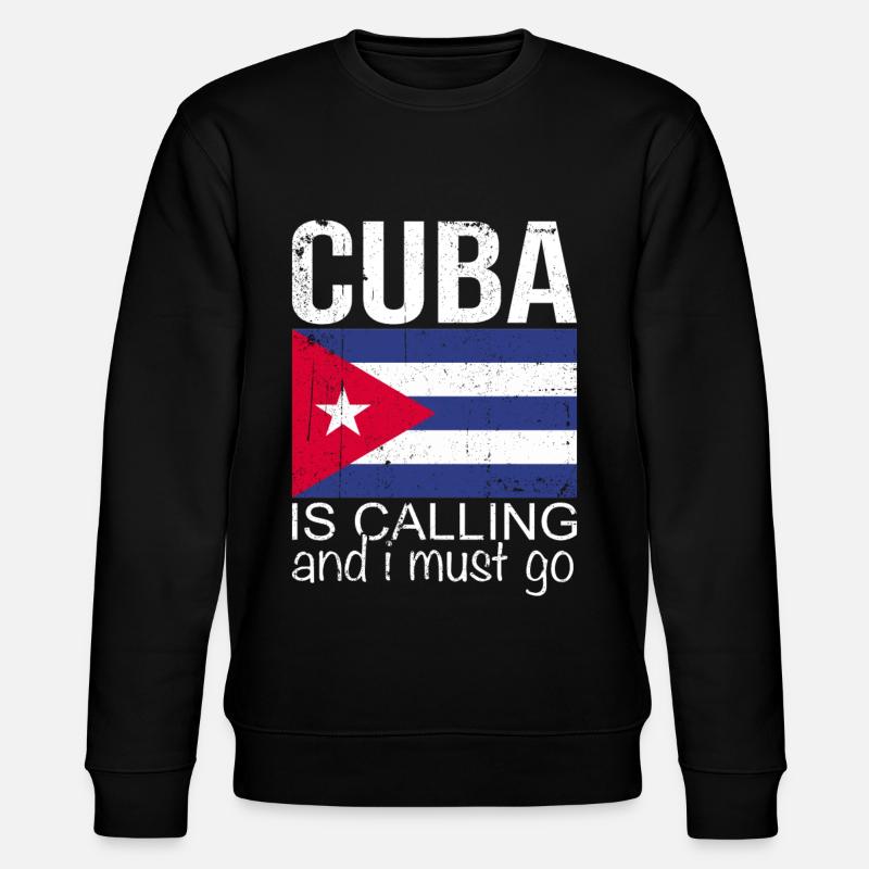 Cuba Dicton - Sweat bio CHANGER Stanley/Stella Unisexe - noir