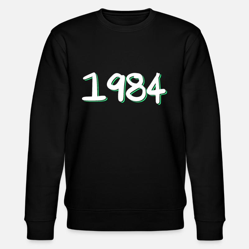 1984 Birthday - Stanley/Stella CHANGER Unisex Organic Sweatshirt - black
