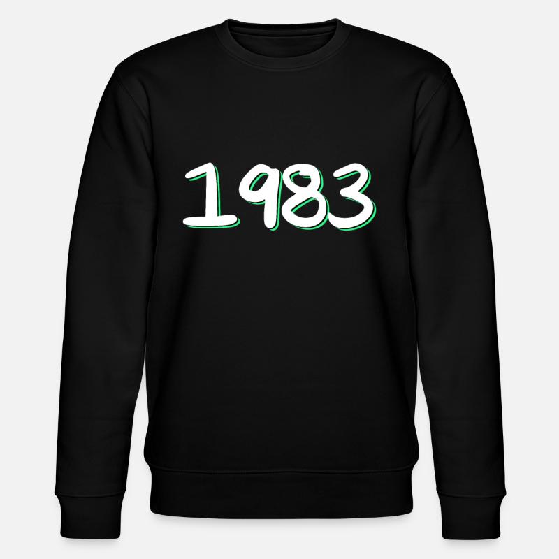 1983 Anniversaire - Sweat bio CHANGER Stanley/Stella Unisexe - noir