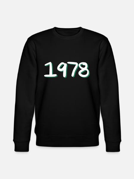 1978 Birthday - Stanley/Stella CHANGER Unisex Organic Sweatshirt - black