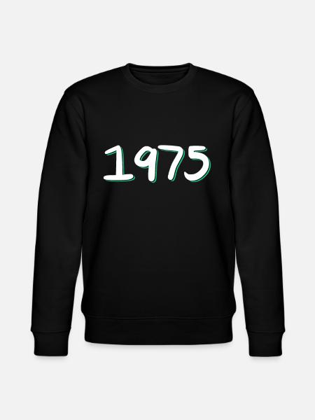 1975 Birthday - Stanley/Stella CHANGER Unisex Organic Sweatshirt - black