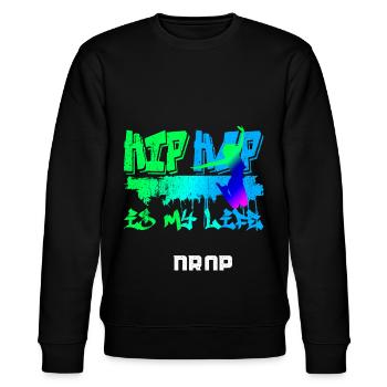 Tänzer Breakdance Bboy Oldschool - Stanley/Stella Unisex Bio-Sweatshirt CHANGER  - Schwarz - Vorne - Nik (191cm) & Marisol (170cm)