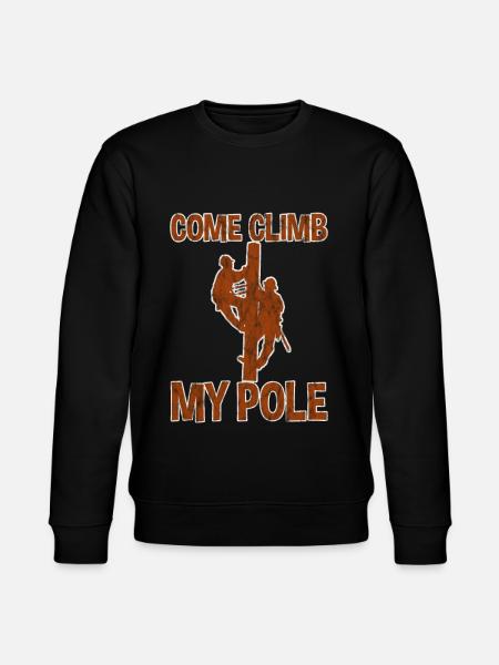 Come Climb My Pole 3 - Stanley/Stella CHANGER Unisex Organic Sweatshirt - black