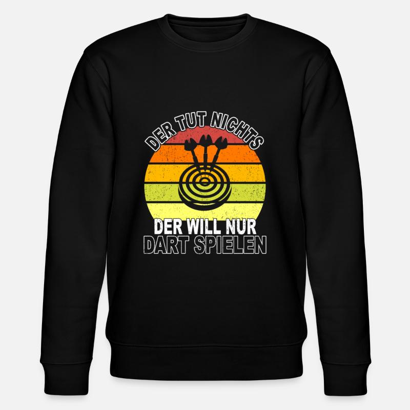 Dart Spruch - Stanley/Stella Unisex Bio-Sweatshirt CHANGER - Schwarz