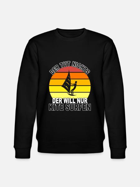 Kite surfen Spruch - Stanley/Stella Unisex Bio-Sweatshirt CHANGER  - Schwarz