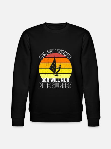 Kite surfen Spruch - Stanley/Stella Unisex Bio-Sweatshirt CHANGER  - Schwarz