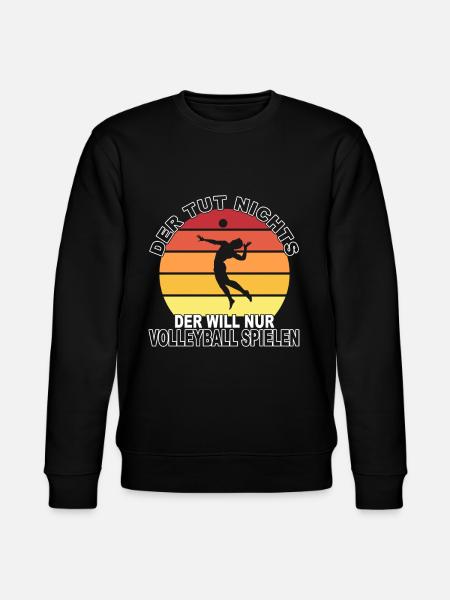 Volleyball Spruch - Stanley/Stella Unisex Bio-Sweatshirt CHANGER - Schwarz