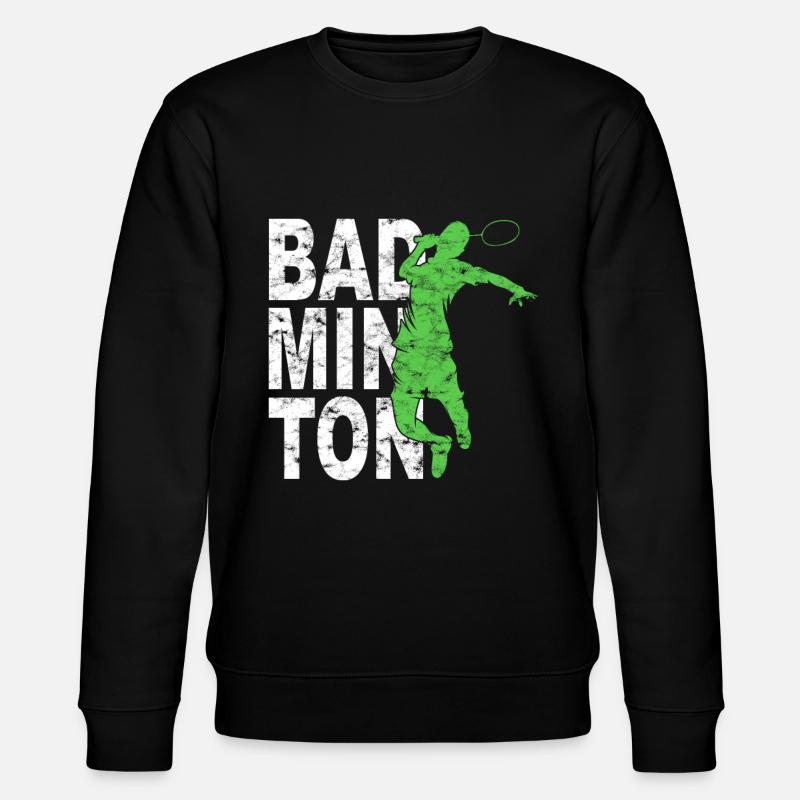 Badminton - Sweat bio CHANGER Stanley/Stella Unisexe - noir