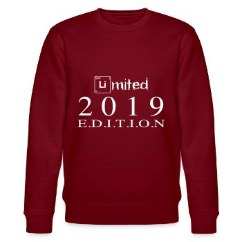 Limited Edition 2019 - Stanley/Stella CHANGER Unisex Organic Sweatshirt - burgundy - Front - Nik (191cm) & Marisol (170cm)
