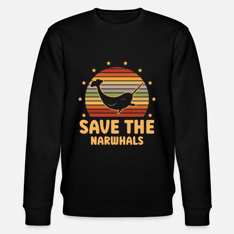 Speichern Sie Den - Stanley/Stella Unisex Bio-Sweatshirt CHANGER  - Schwarz