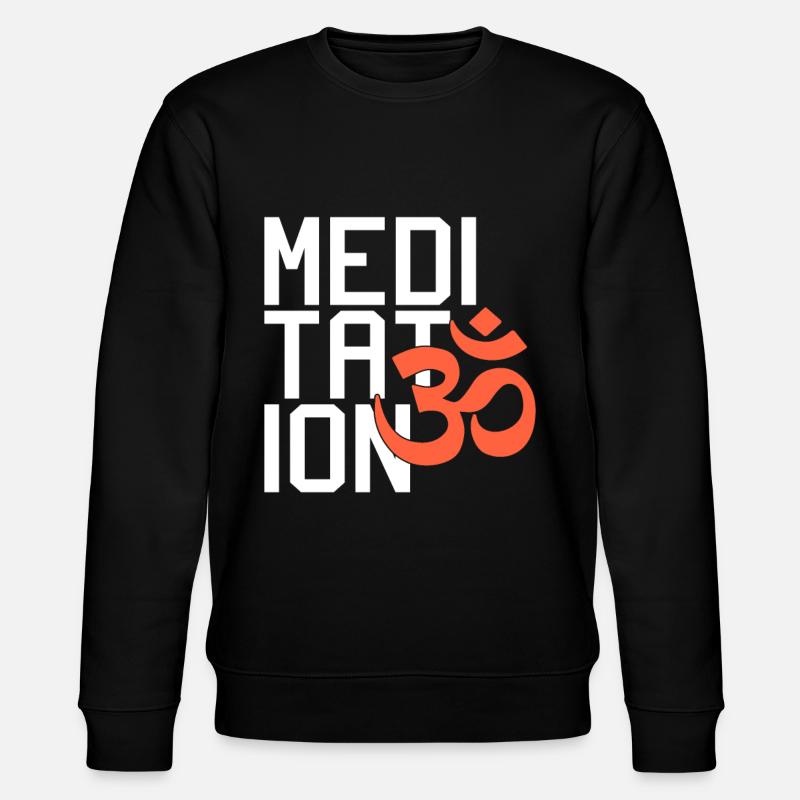 Meditation - Stanley/Stella Unisex Bio-Sweatshirt CHANGER  - Schwarz