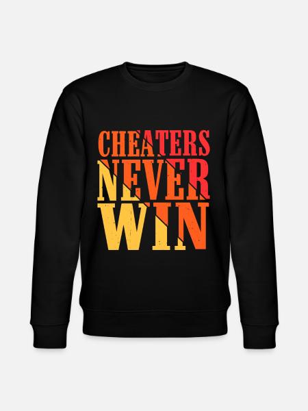 Cheaters Never Win 15 - Stanley/Stella CHANGER Unisex Organic Sweatshirt - black