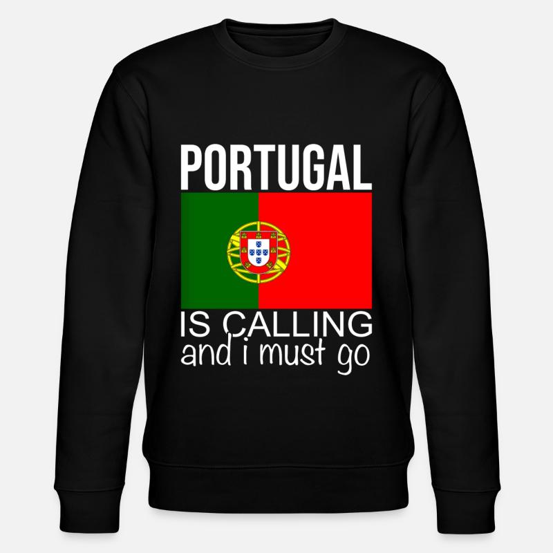 Portugal Spruch - Stanley/Stella Unisex Bio-Sweatshirt CHANGER  - Schwarz