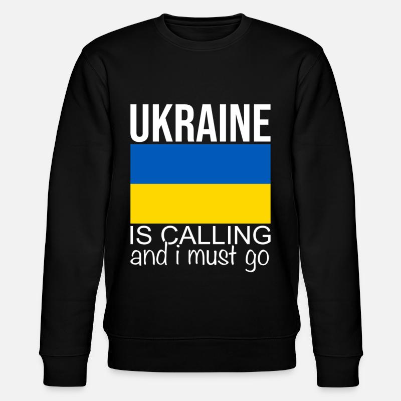 Ukraine Spruch - Stanley/Stella Unisex Bio-Sweatshirt CHANGER  - Schwarz