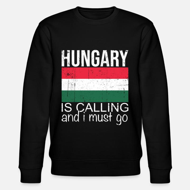 Ungarn Spruch - Stanley/Stella Unisex Bio-Sweatshirt CHANGER  - Schwarz