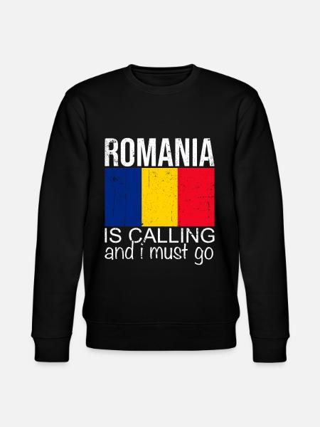Romania Quote - Stanley/Stella CHANGER Unisex Organic Sweatshirt - black