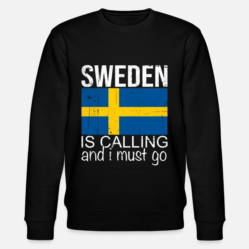 Schweden Spruch - Stanley/Stella Unisex Bio-Sweatshirt CHANGER - Schwarz