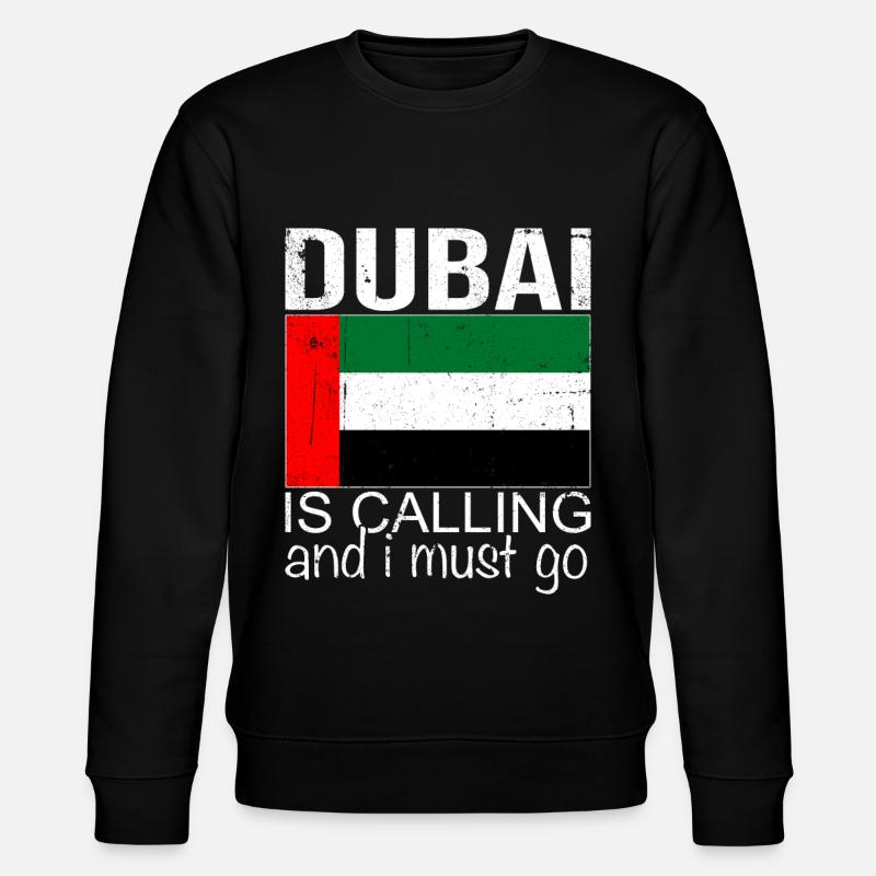 Dubai Spruch - Stanley/Stella Unisex Bio-Sweatshirt CHANGER  - Schwarz