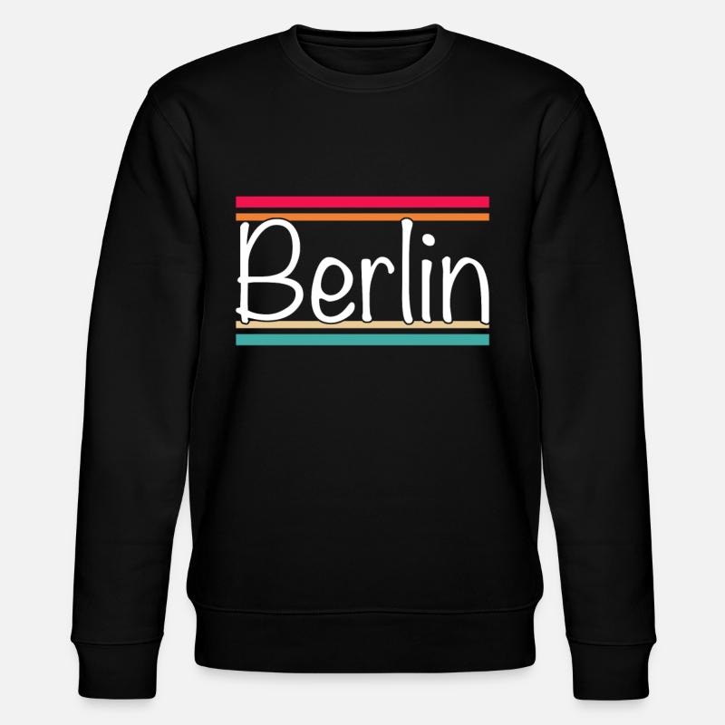Berlin - Stanley/Stella Unisex Bio-Sweatshirt CHANGER - Schwarz
