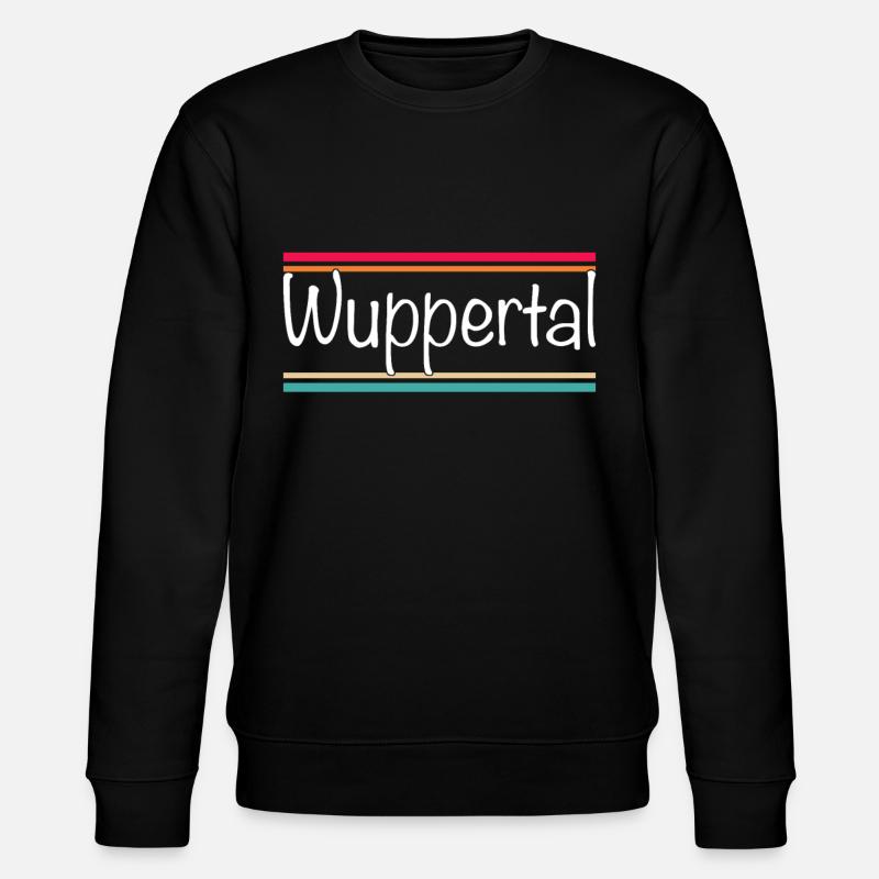 Wuppertal - Stanley/Stella Unisex Bio-Sweatshirt CHANGER  - Schwarz