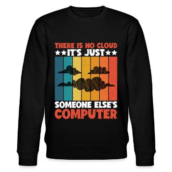 There Is No Cloud 18 - Stanley/Stella CHANGER Unisex Organic Sweatshirt - black - Front - Nik (191cm) & Marisol (170cm)