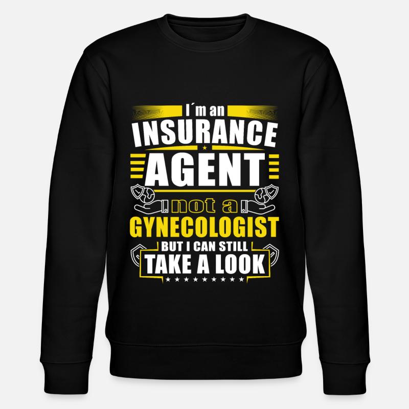 Funny Insurance Sales Representative - Stanley/Stella CHANGER Unisex Organic Sweatshirt - black
