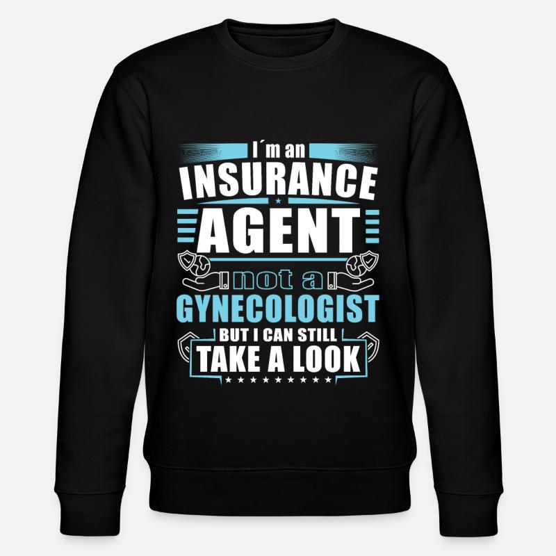 Funny Insurance Sales Representative - Stanley/Stella CHANGER Unisex Organic Sweatshirt - black