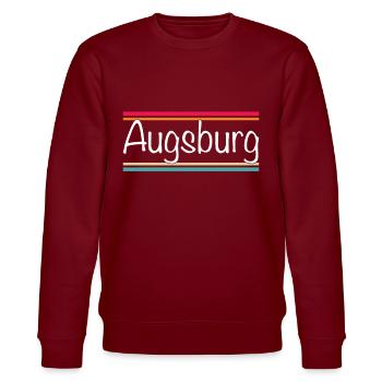 Augsburg - Stanley/Stella Unisex Bio-Sweatshirt CHANGER  - Burgunderrot - Vorne - Nik (191cm) & Marisol (170cm)