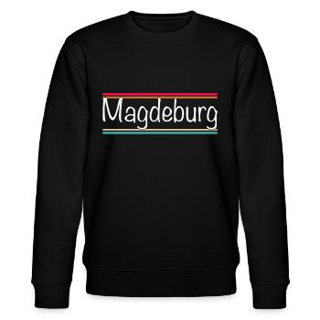 Magdeburg - Stanley/Stella Unisex Bio-Sweatshirt CHANGER  - Schwarz - Vorne - Nik (191cm) & Marisol (170cm)