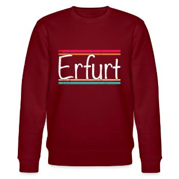 Erfurt - Stanley/Stella Unisex Bio-Sweatshirt CHANGER  - Burgunderrot - Vorne - Nik (191cm) & Marisol (170cm)
