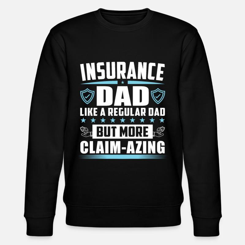 Lustiger Versicherungsvertriebsvertreter - Stanley/Stella Unisex Bio-Sweatshirt CHANGER  - Schwarz