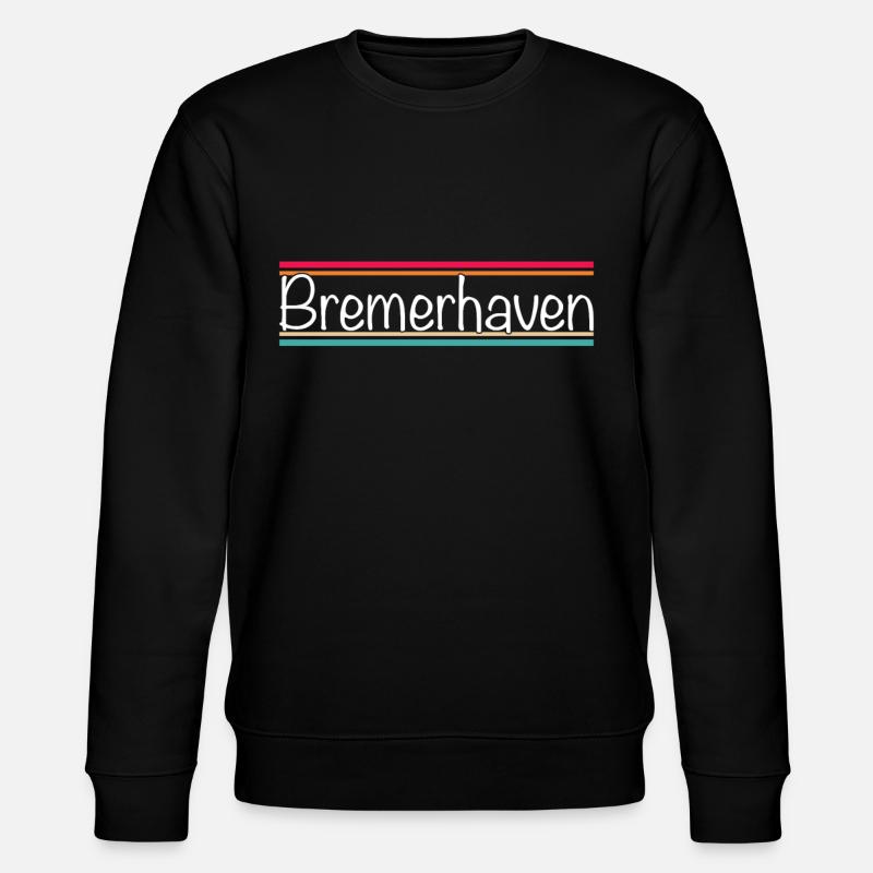Bremerhaven - Stanley/Stella Unisex Bio-Sweatshirt CHANGER  - Schwarz