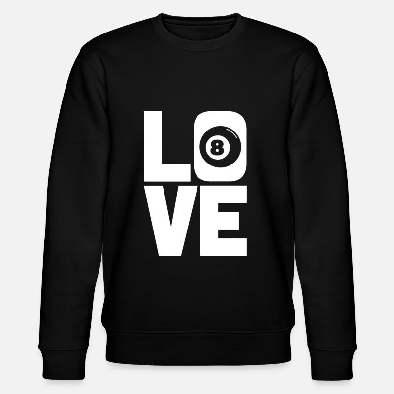 Liebe Billard - Stanley/Stella Unisex Bio-Sweatshirt CHANGER  - Schwarz