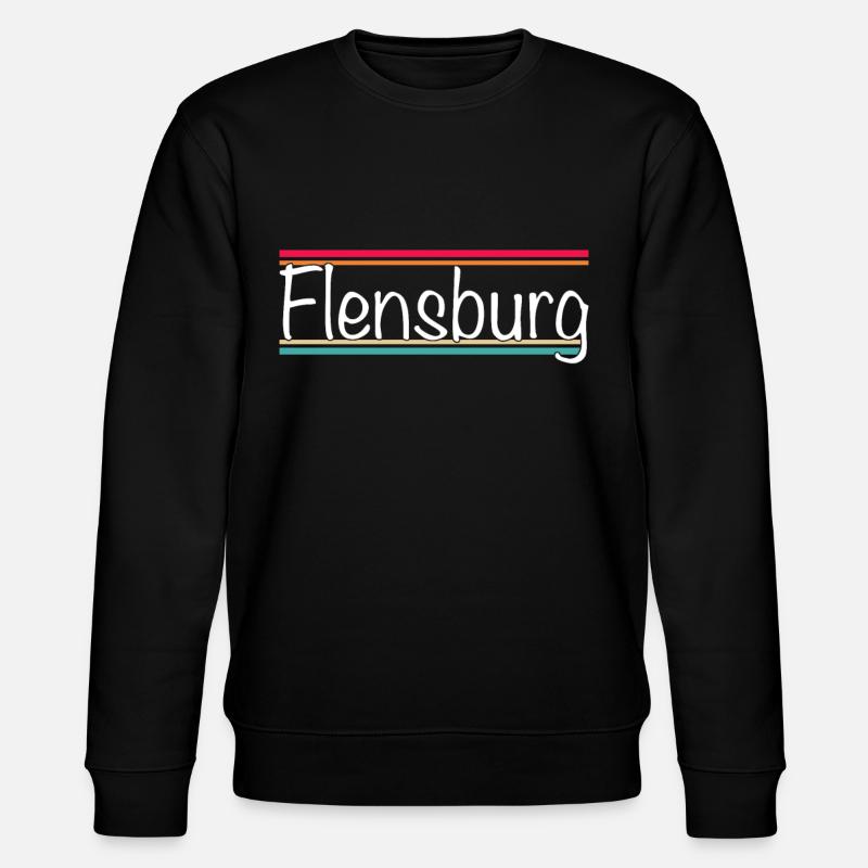 Flensburg - Stanley/Stella Unisex Bio-Sweatshirt CHANGER - Schwarz