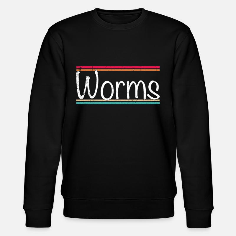 Worms - Stanley/Stella CHANGER Unisex Organic Sweatshirt - black
