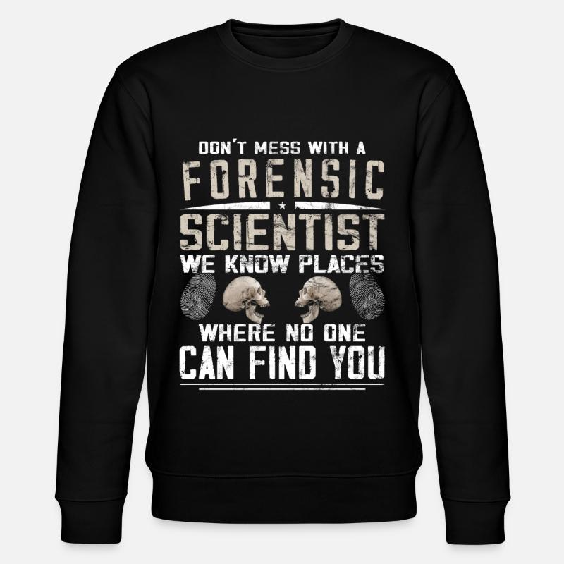 Criminology - Forensic Scientist - Stanley/Stella CHANGER Unisex Organic Sweatshirt - black