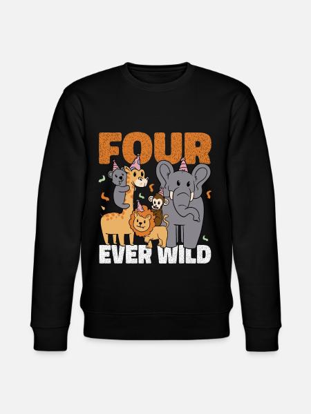Four Ever Wild 48 - Stanley/Stella Unisex Bio-Sweatshirt CHANGER  - Schwarz