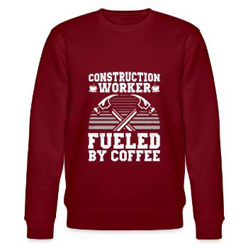 Construction worker - Stanley/Stella CHANGER Unisex Organic Sweatshirt - burgundy - Front - Nik (191cm) & Marisol (170cm)