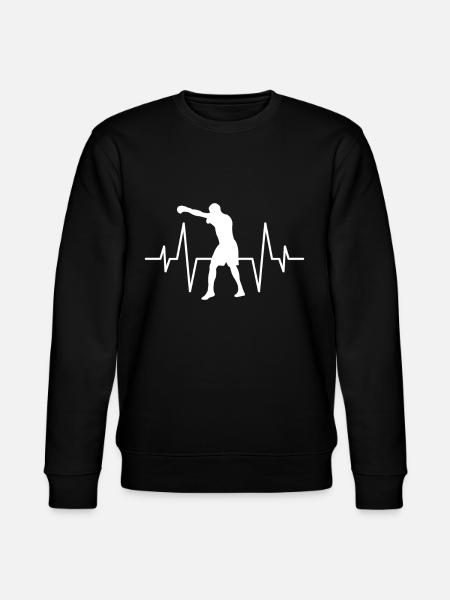 Boxing heartbeat - Stanley/Stella CHANGER Unisex Organic Sweatshirt - black