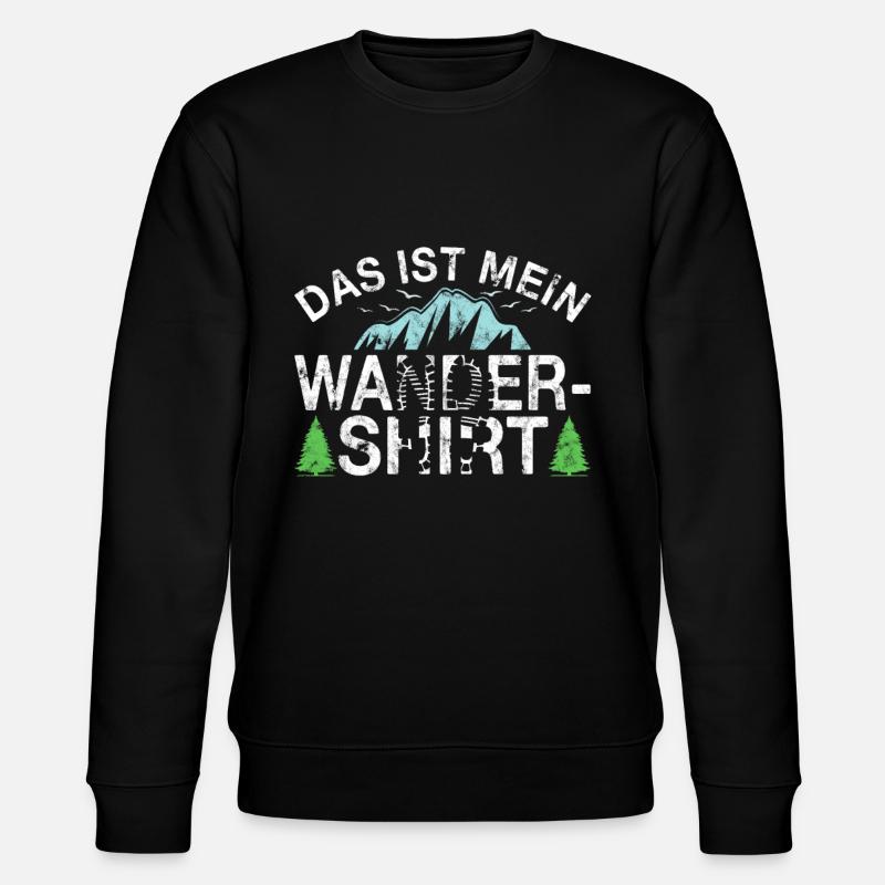 Ma chemise de randonnée disant - Sweat bio CHANGER Stanley/Stella Unisexe - noir