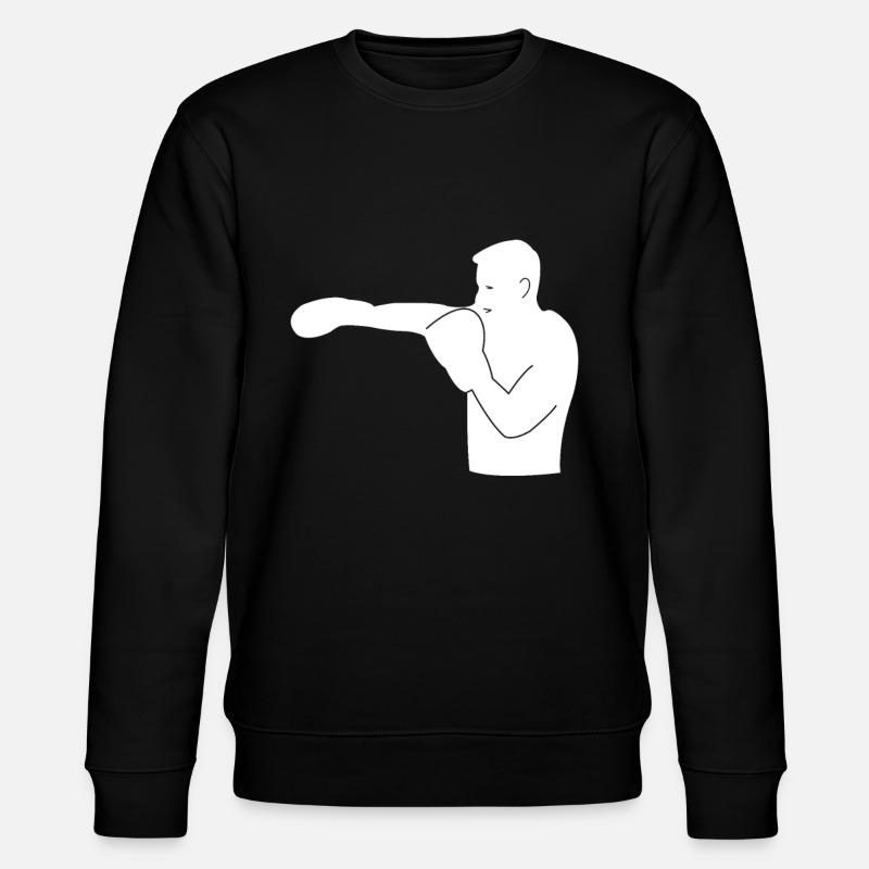 Boxer Silhouette - Stanley/Stella Unisex Bio-Sweatshirt CHANGER  - Schwarz