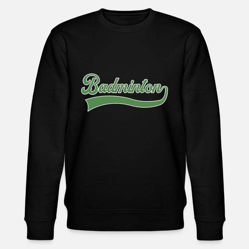Lettrage de badminton - Sweat bio CHANGER Stanley/Stella Unisexe - noir