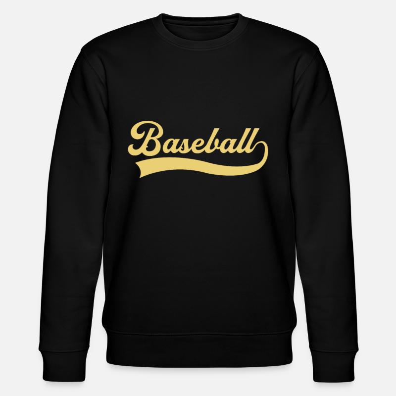 Baseball lettering - Stanley/Stella CHANGER Unisex Organic Sweatshirt - black