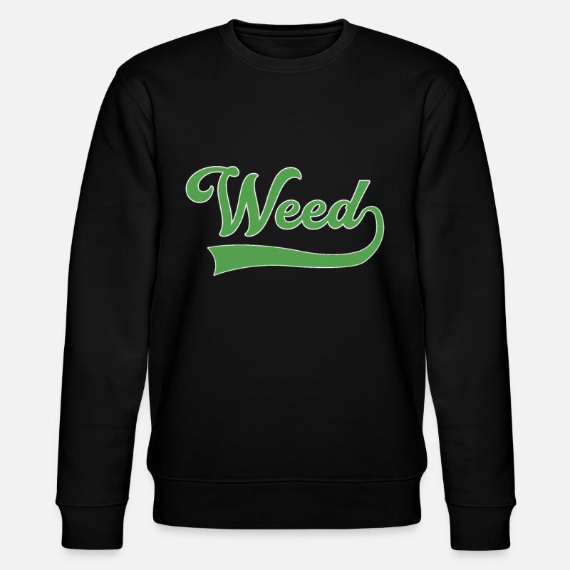 Lettrage des mauvaises herbes - Sweat bio CHANGER Stanley/Stella Unisexe - noir