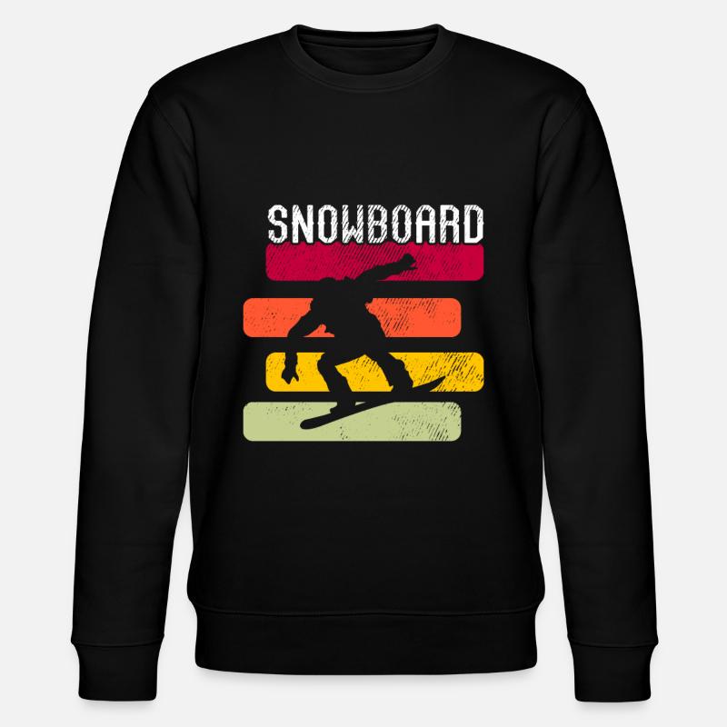 Snowboard Retro - Stanley/Stella CHANGER Unisex Organic Sweatshirt - black