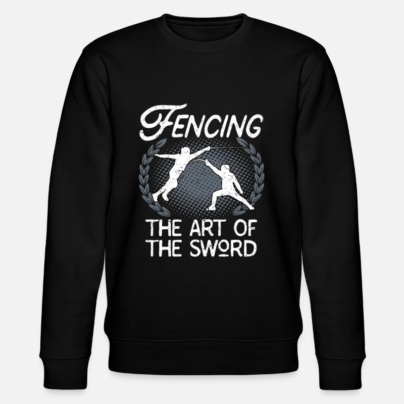 Fechten Schwertkunst Fechtkunst Fechter - Stanley/Stella Unisex Bio-Sweatshirt CHANGER  - Schwarz