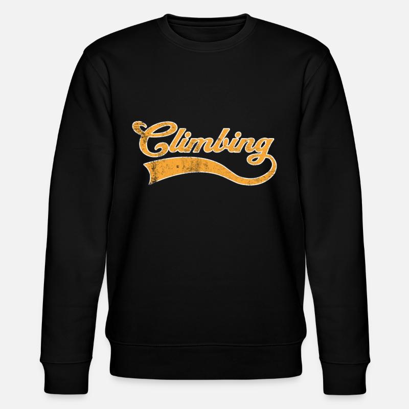 Climbing lettering - Stanley/Stella CHANGER Unisex Organic Sweatshirt - black