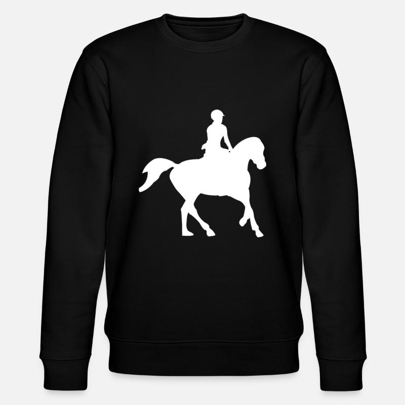 Pferde Reiten - Stanley/Stella Unisex Bio-Sweatshirt CHANGER  - Schwarz
