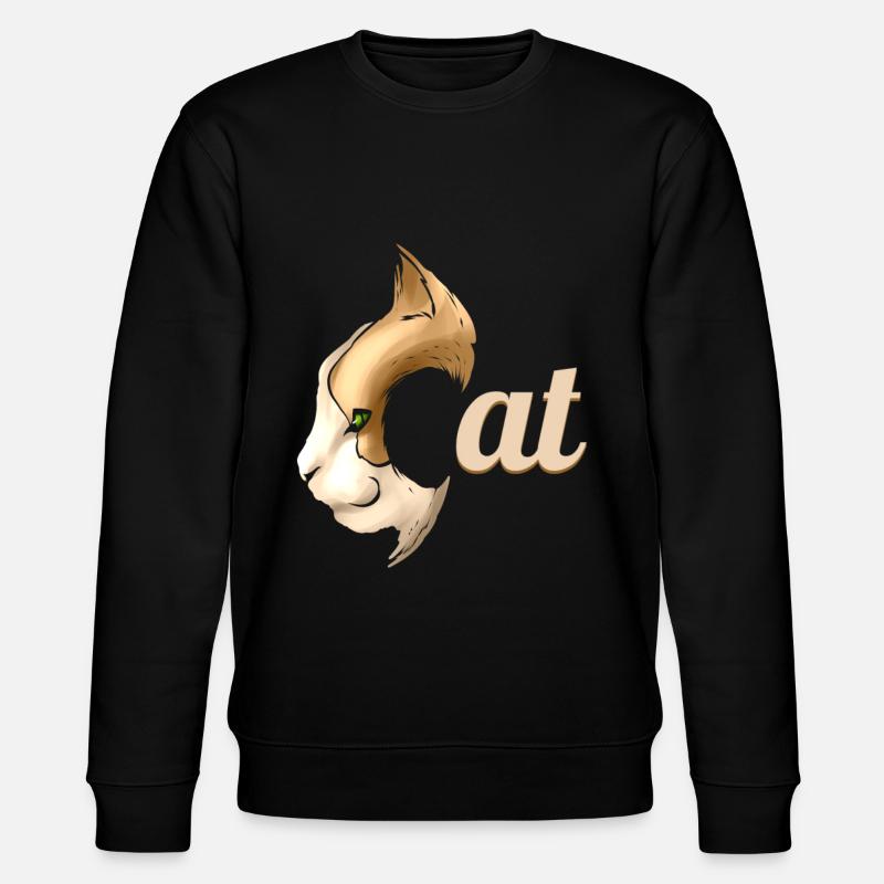 Logo Cat On Purrsday - Stanley/Stella CHANGER Unisex Organic Sweatshirt - black