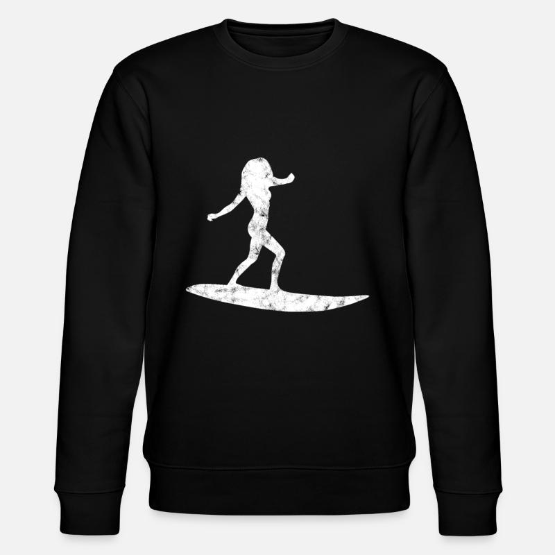 Snowboarding Silhouette - Stanley/Stella CHANGER Unisex Organic Sweatshirt - black